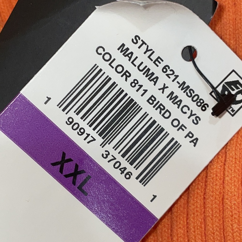 NEW Royalty Maluma Ribbed Orange Sweater Pants BIRD OF PARADISE, PLUS SIZE XXL - Picture 4 of 16
